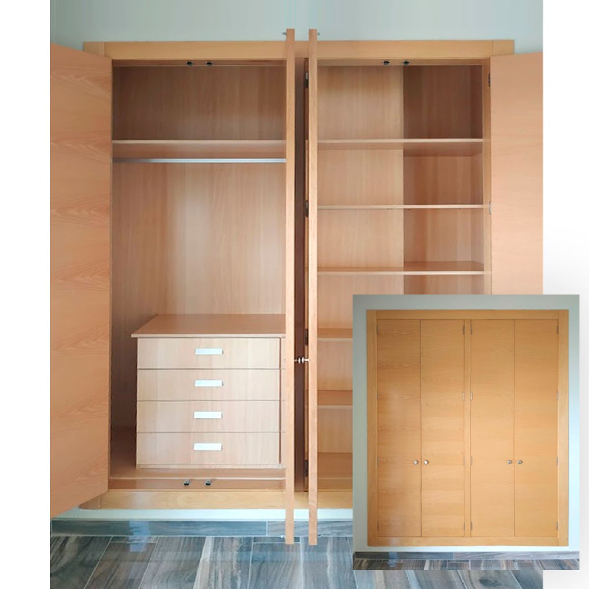 4 ideas originales y pr&aacute;cticas en armarios a medida